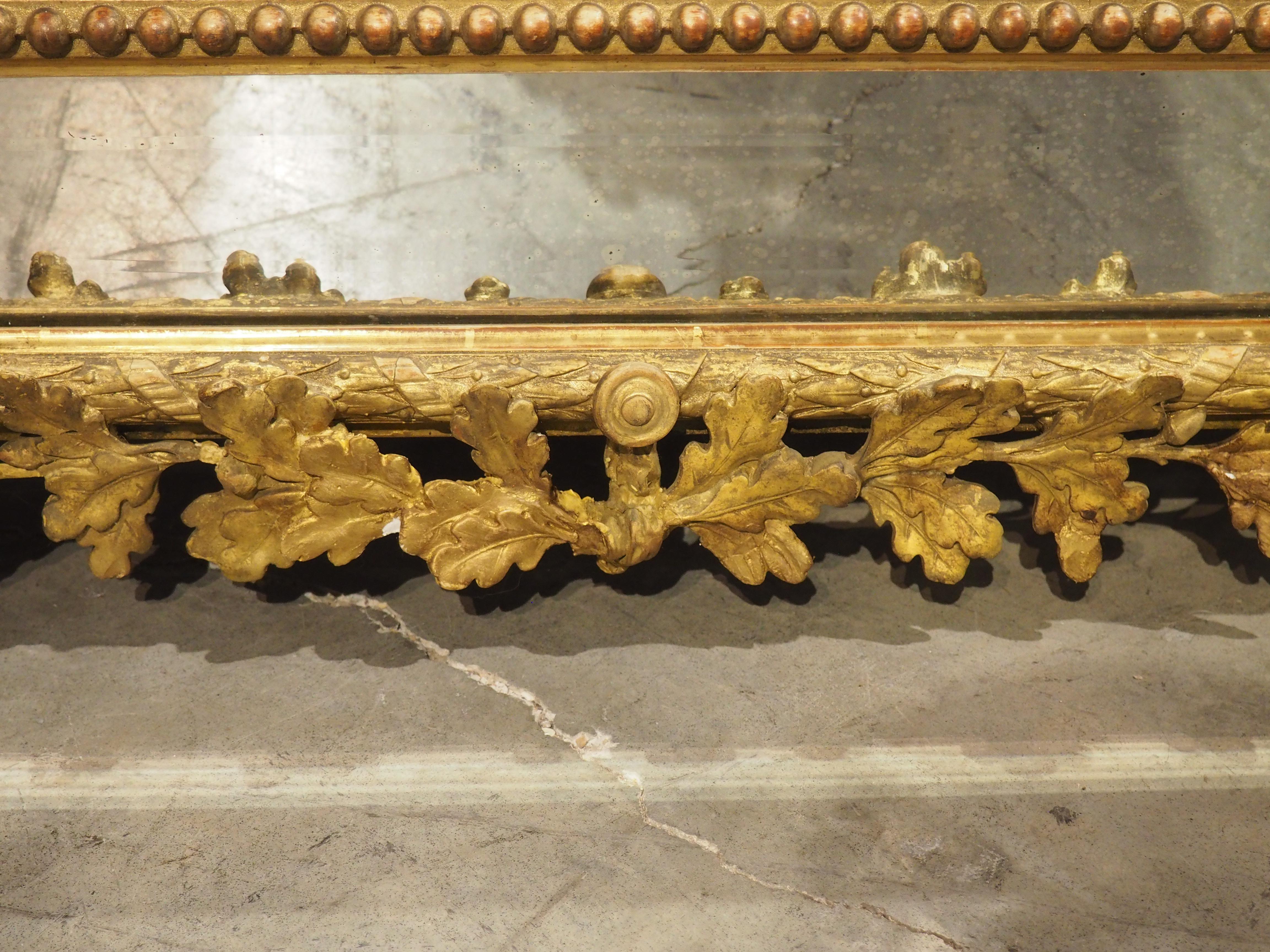 Specchio a cuscino in legno dorato di Napoleone III, Francia, 1850 ca. in vendita 9