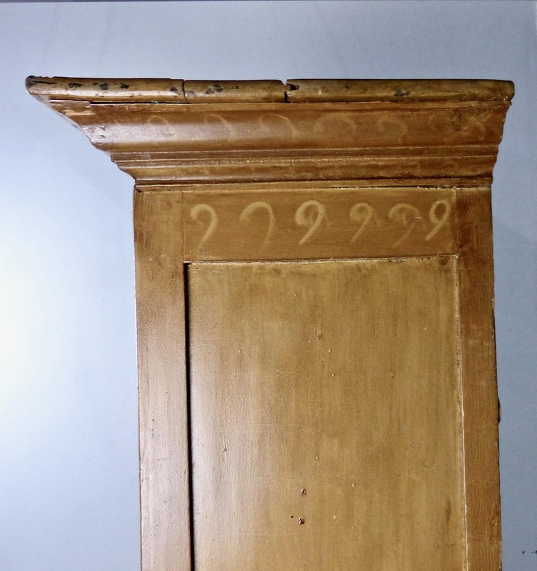 Painted Quebec Pine Canadian Armoire circa 1850 at 1stDibs