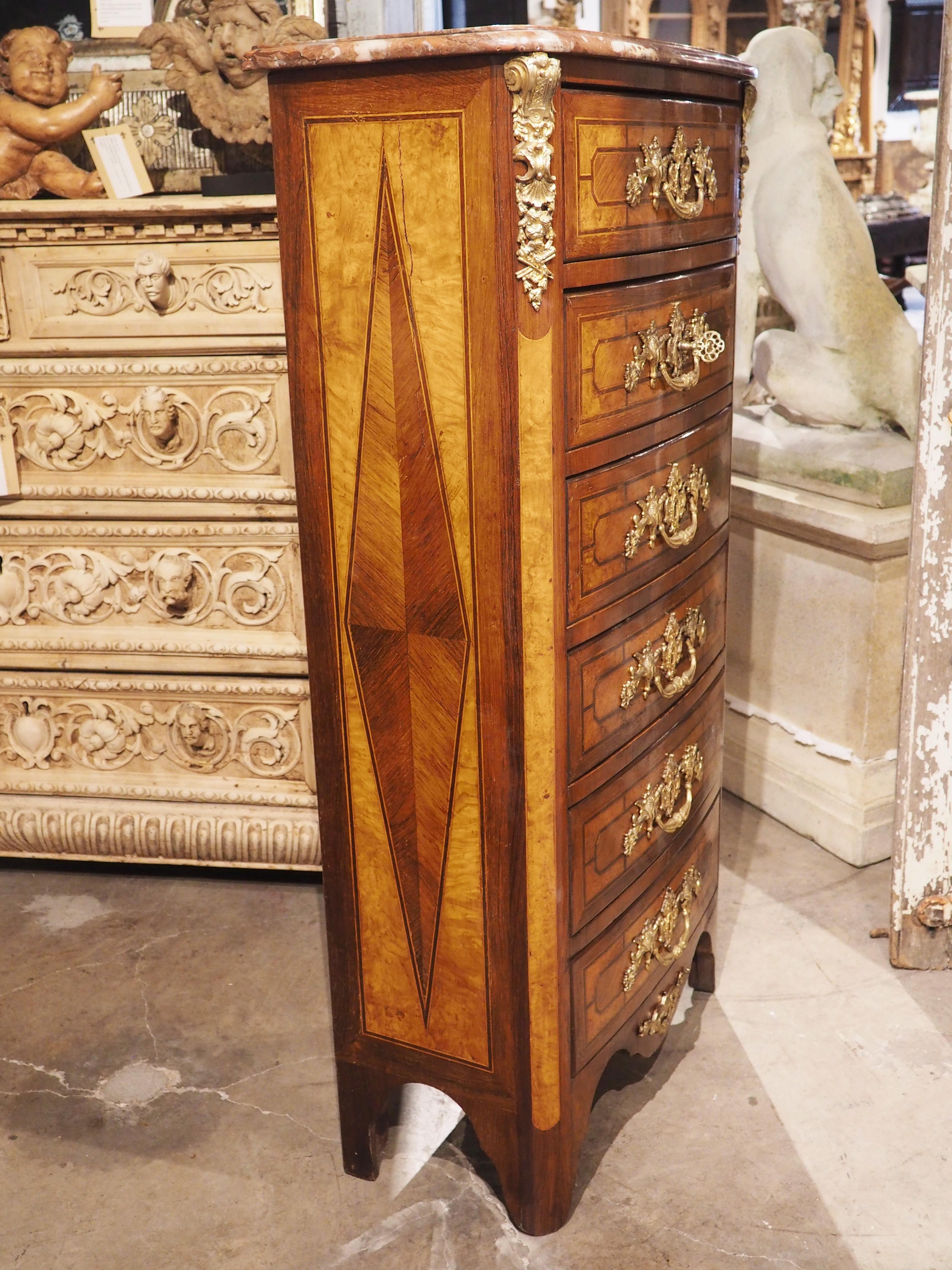 Veneered French Chiffonnier from Le Dauphiné, circa 1850 For Sale 8
