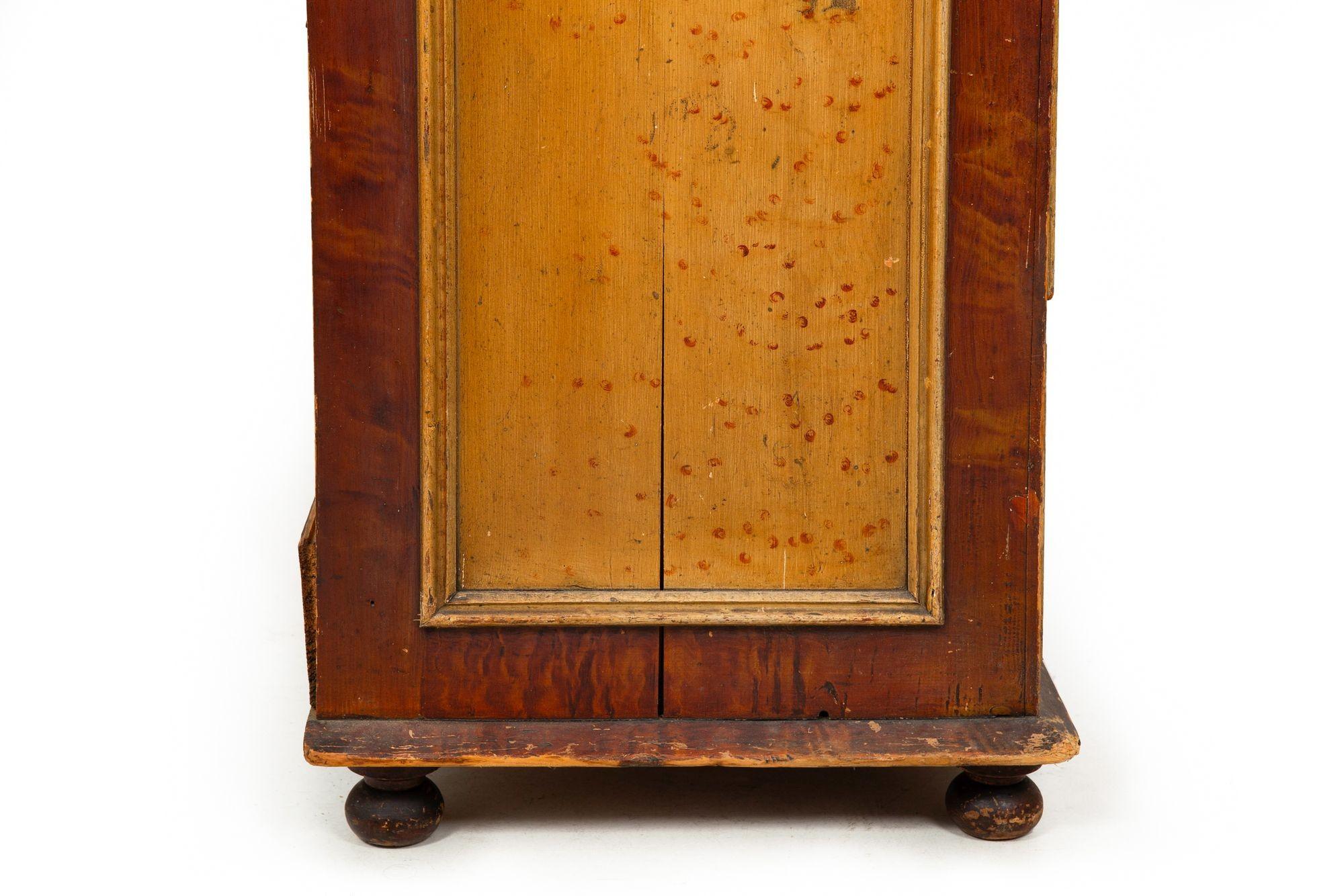 Cassettone antico dipinto a grana inglese del 1850 circa in vendita 5