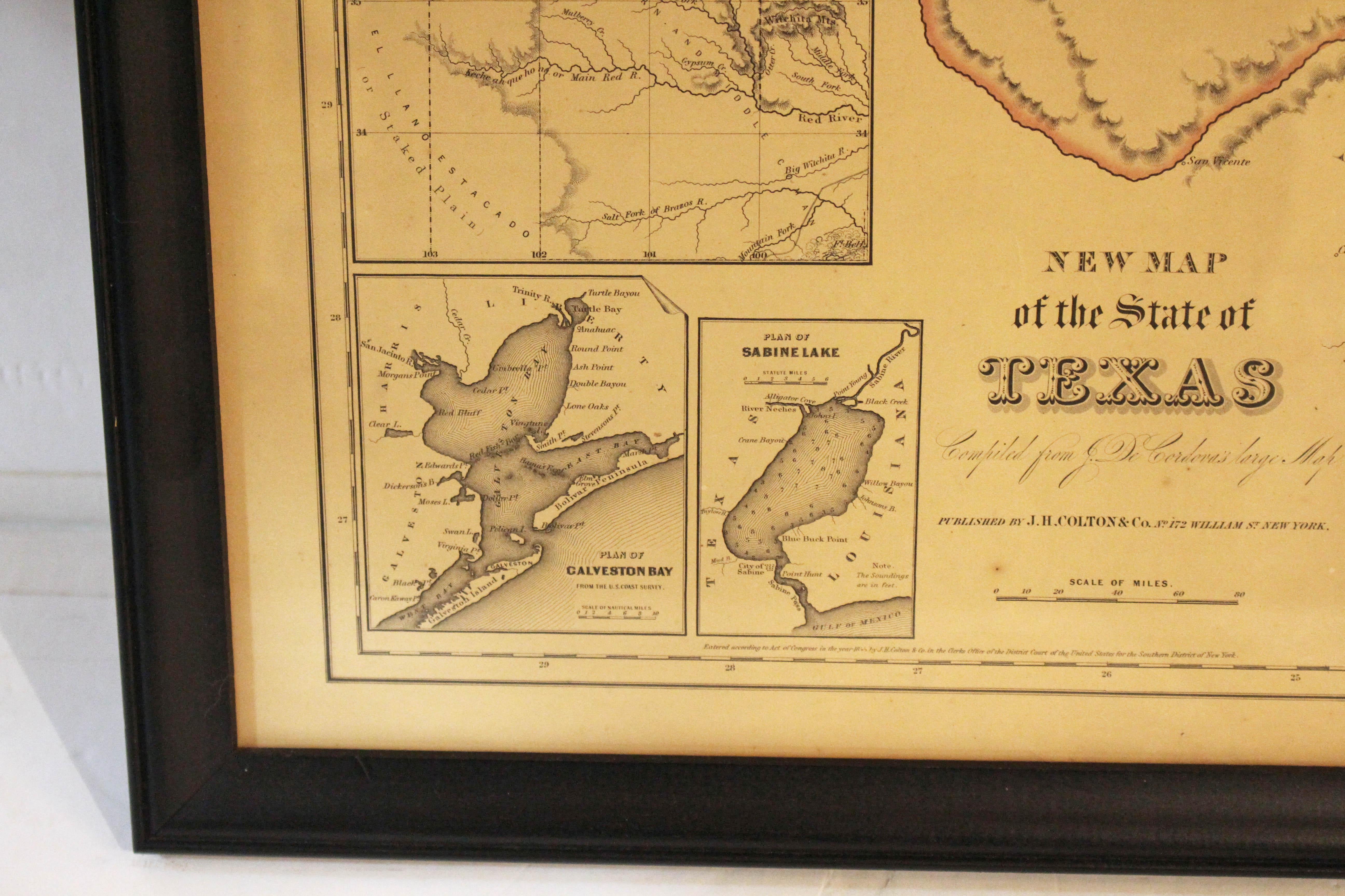 Springport 1853 Map Circa 1853
