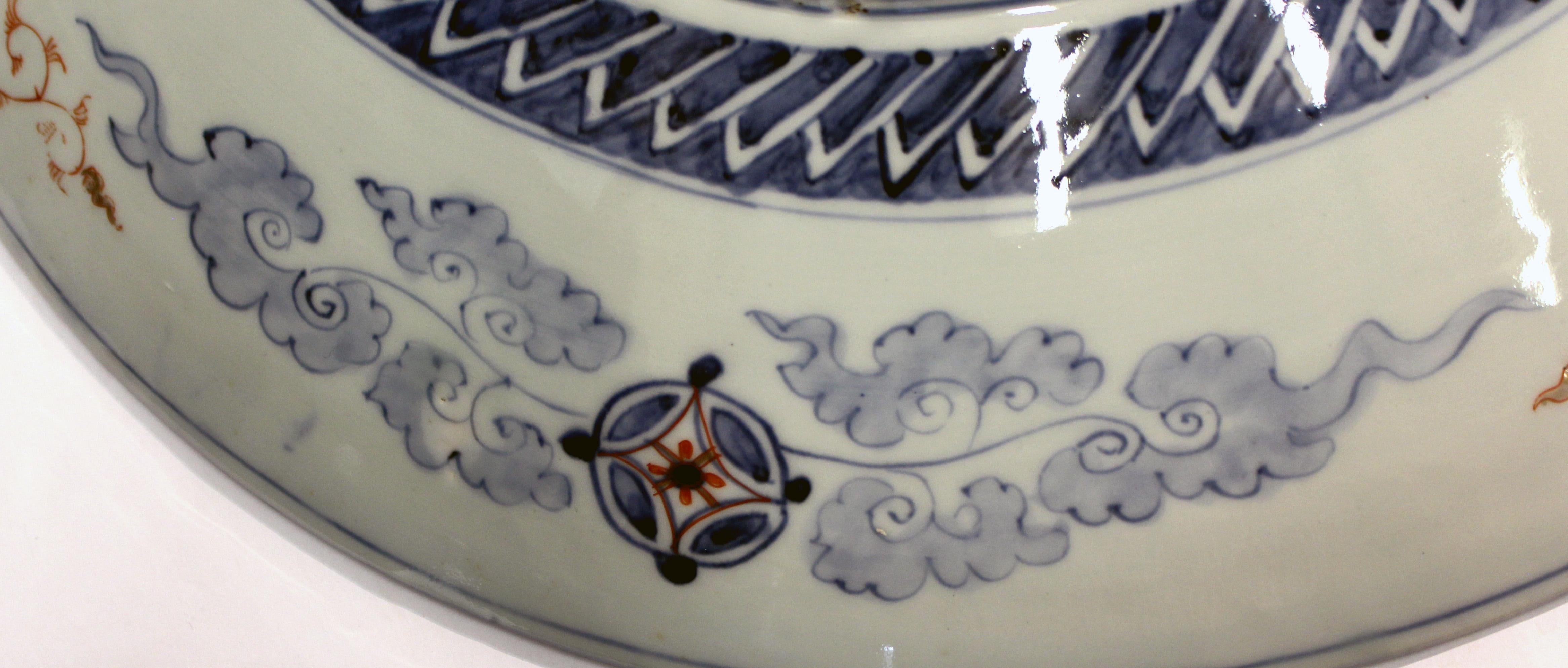 Circa 1860-80 Japanese Imari Grand Scale Charger For Sale 2