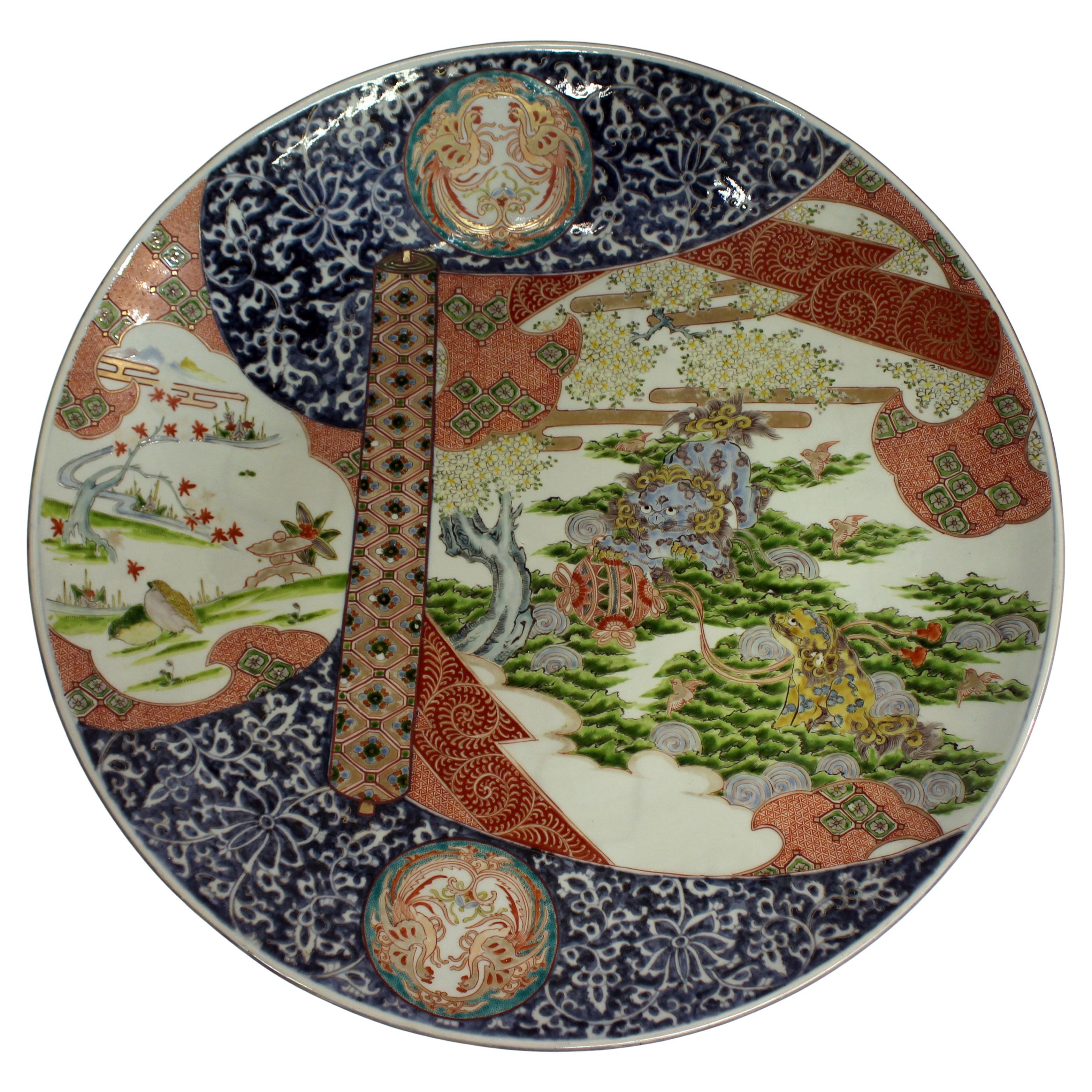 Circa 1860-80 Japanese Imari Grand Scale Charger