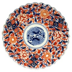 Circa 1860-80 Scalloped Imari Plate