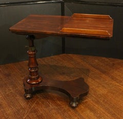 Vers 1860 Table de lecture double face à hauteur réglable, anglaise