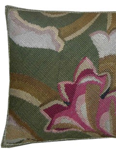 Circa 1860 Antique French Aubusson Pillow