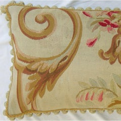 Circa 1860 Antique French Aubusson Pillow