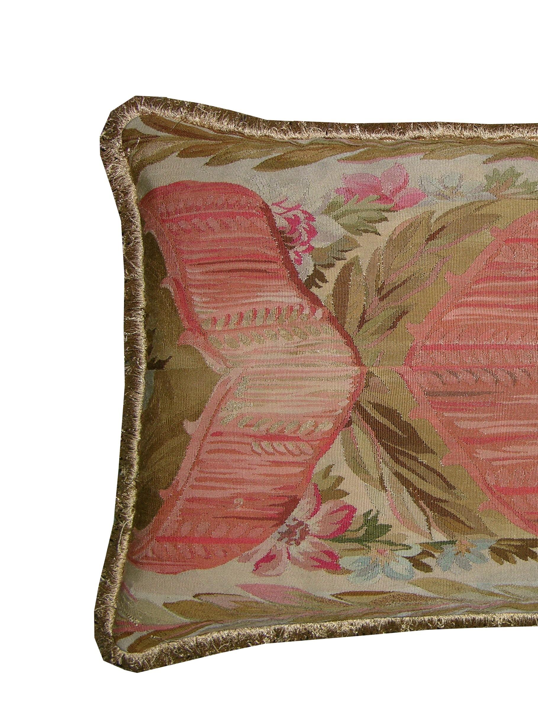 Ca. 1860 Antique French Aubusson Pillow