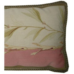 Circa 1860 Antique French Aubusson Tapestry Pillow