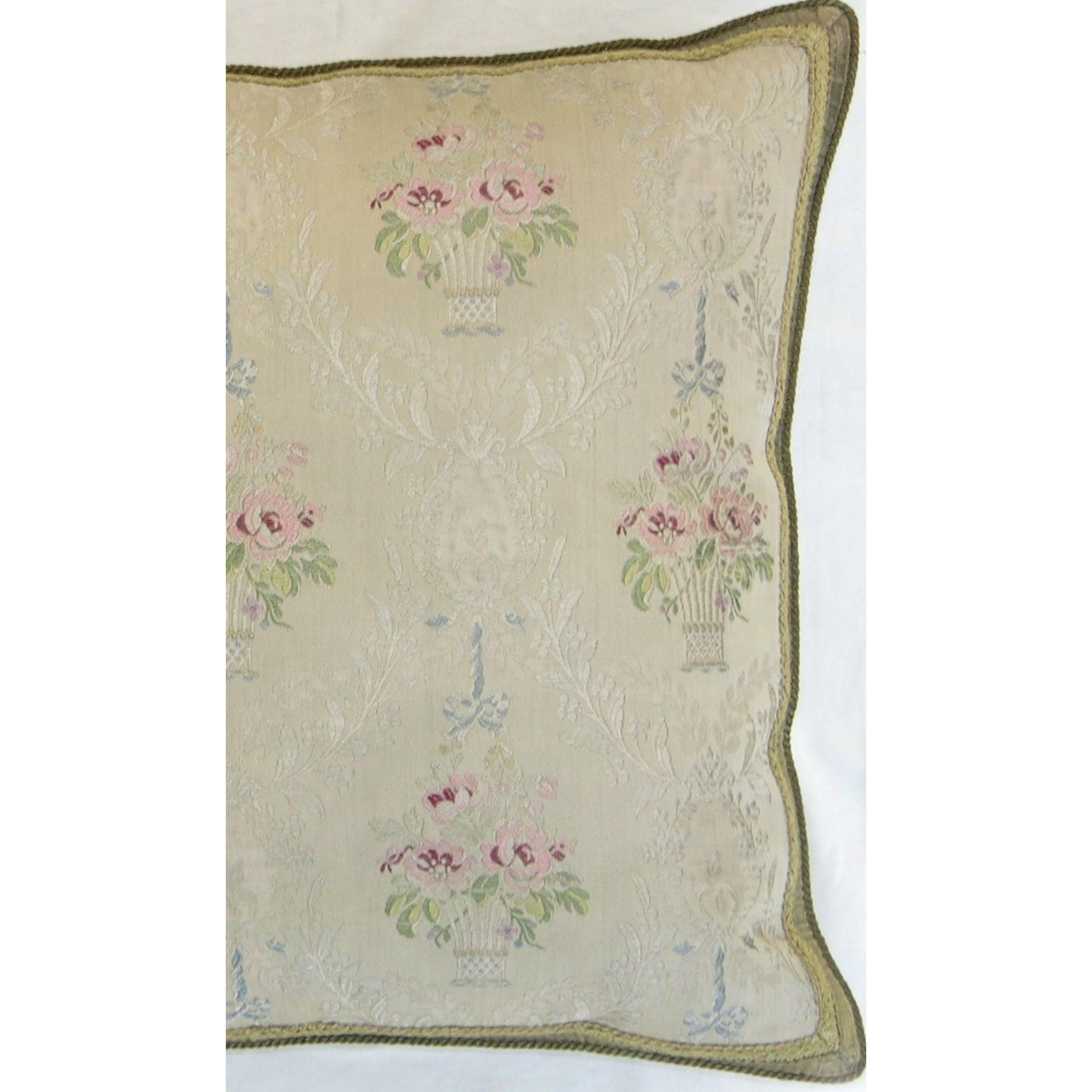 Ca. 1860 Antique French Textile Pillow
