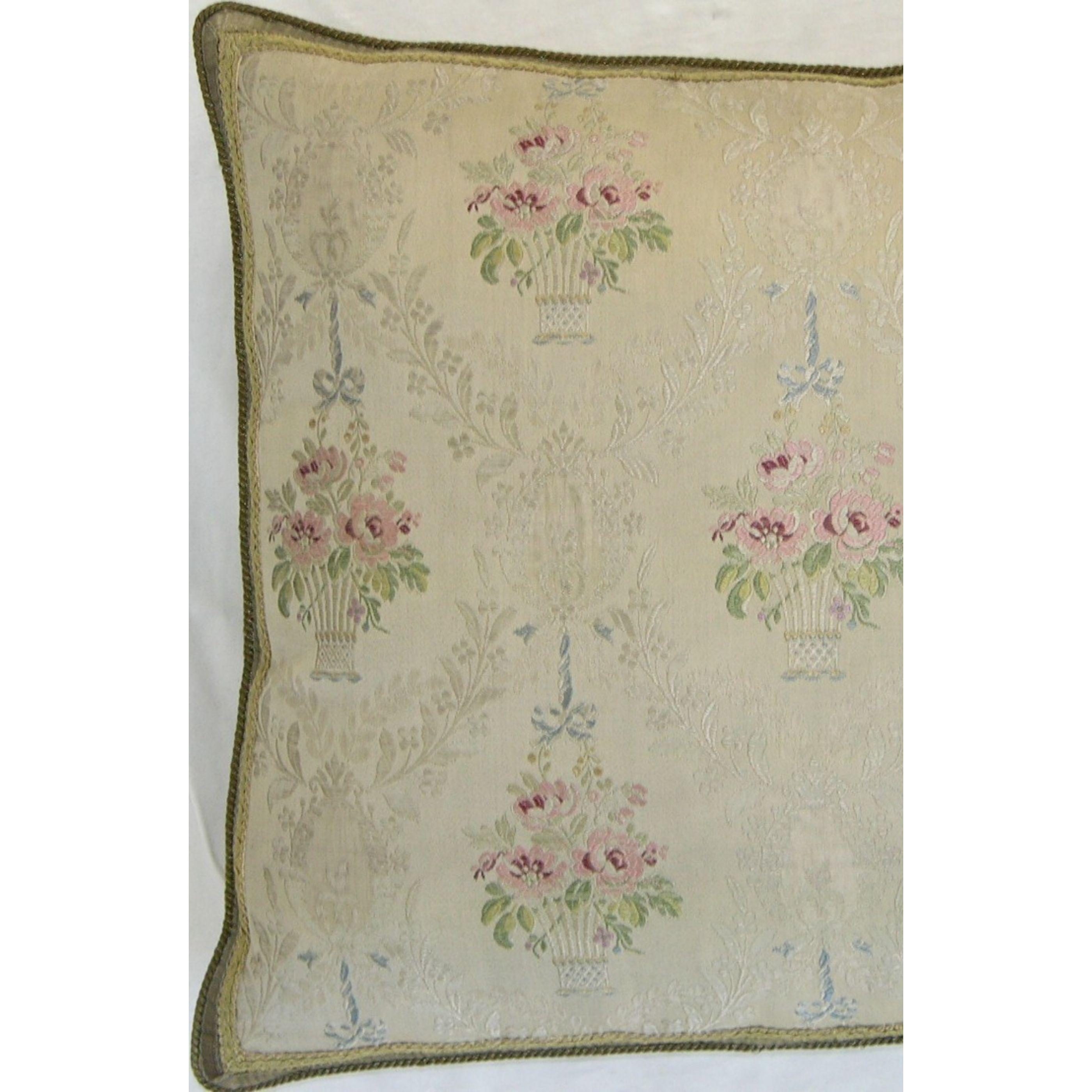 Empire Circa 1860 Antique French Textile Pillow For Sale