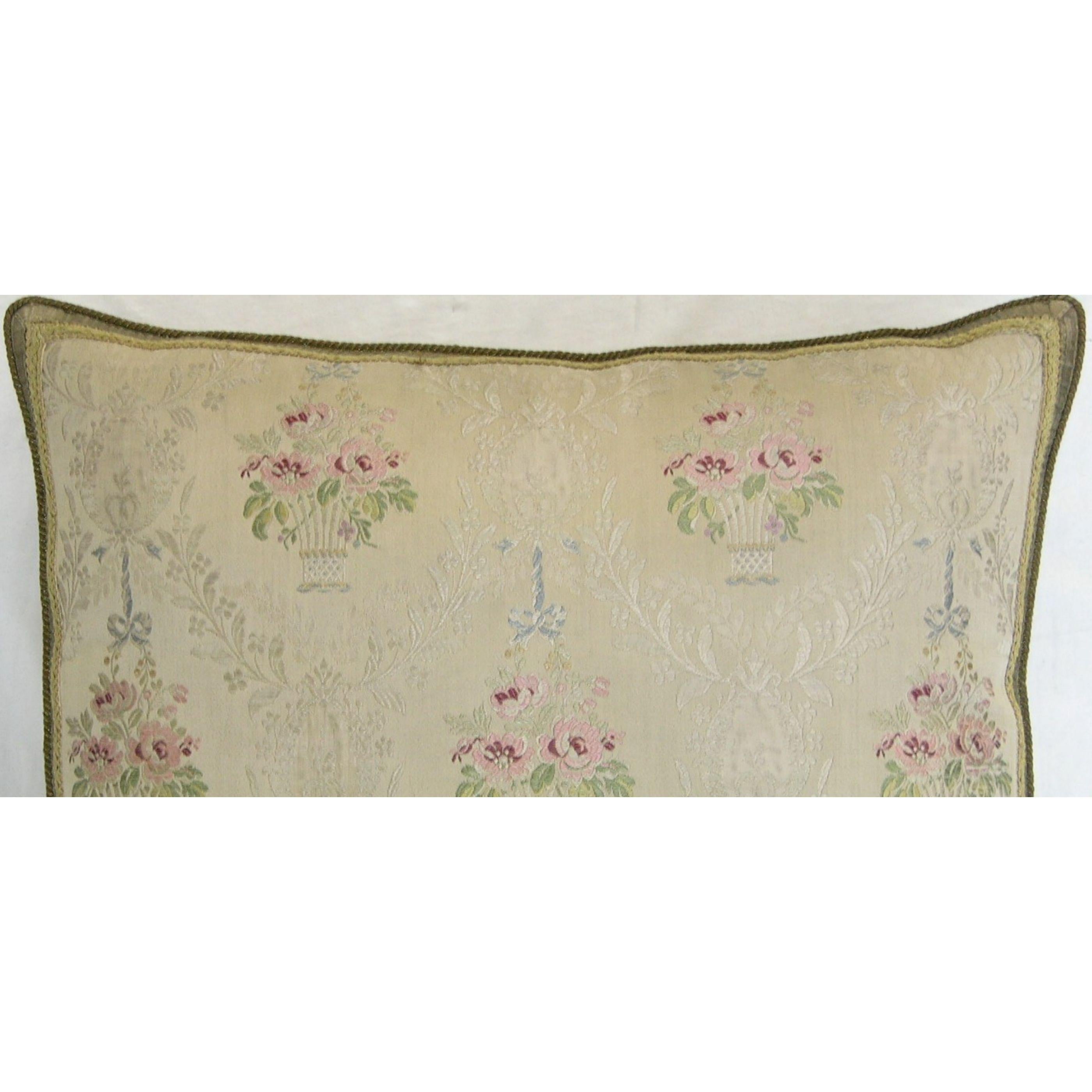 Circa 1860 Antique French Textile Pillow In Good Condition For Sale In Los Angeles, US