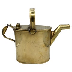 English Brass Watering Can, circa 1860
