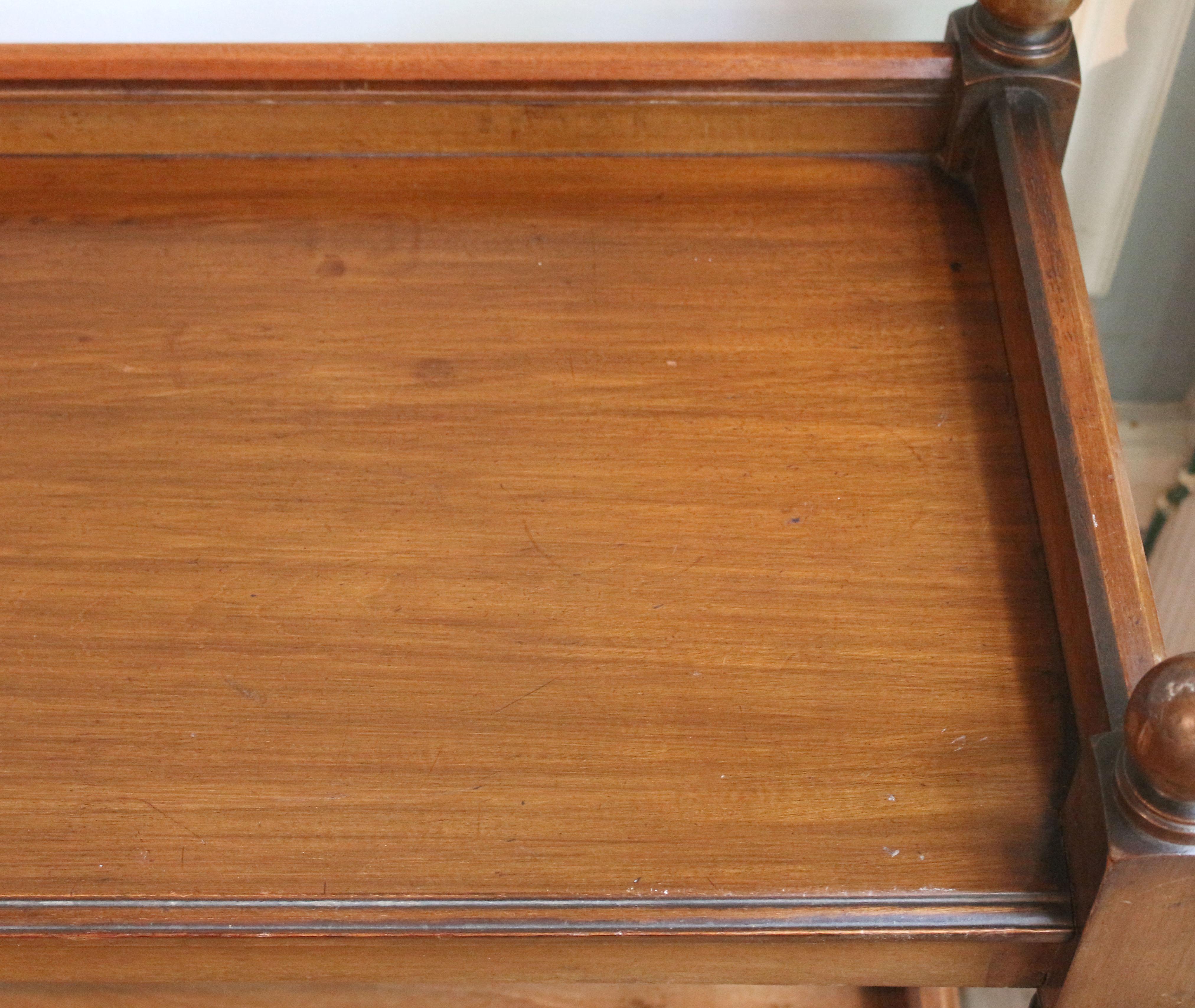 Wood Circa 1860 English Butler's Etagere Buffet Trolley or Dumbwaiter