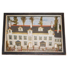 Antique Circa 1860 English Diorama of Stanfield Hall