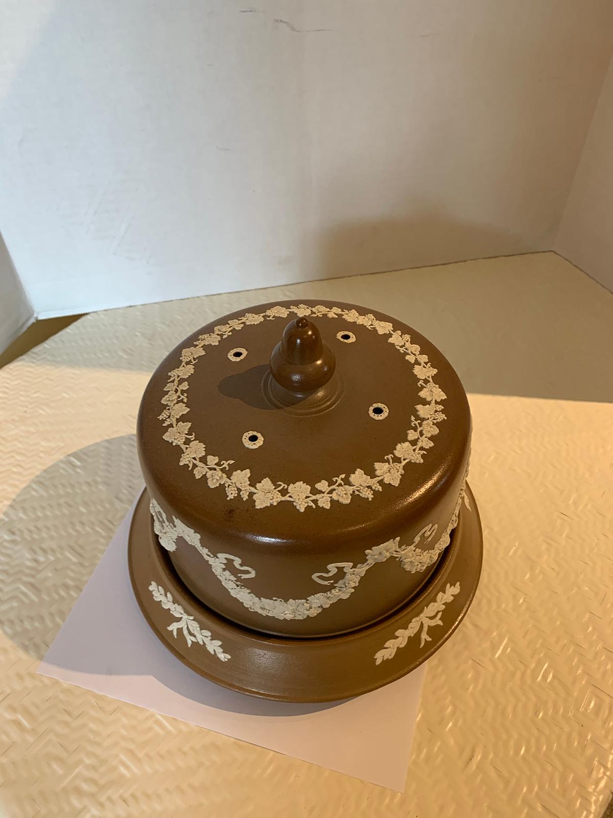 English Jasperware Cheese Dome by Dudson Stilton, Style of Wedgwood, circa 1860 7