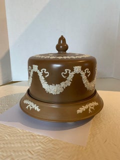 English Jasperware Cheese Dome by Dudson Stilton, Style of Wedgwood, circa 1860