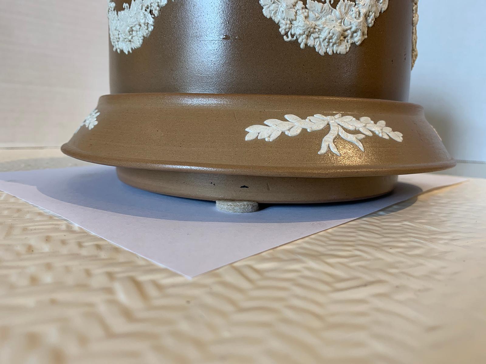 English Jasperware Cheese Dome by Dudson Stilton, Style of Wedgwood, circa 1860 2