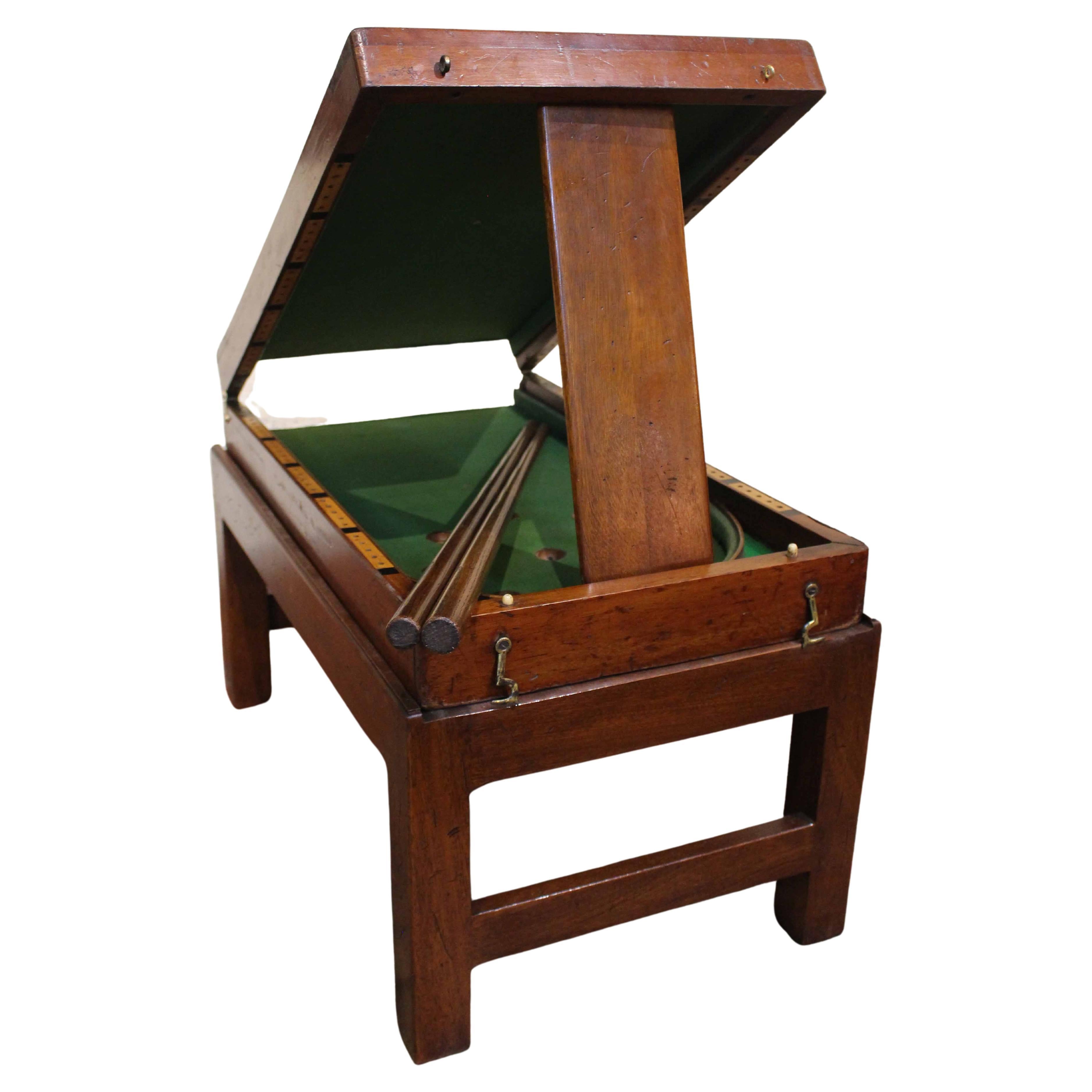 circa 1860 English Miniature Bagatelle Game