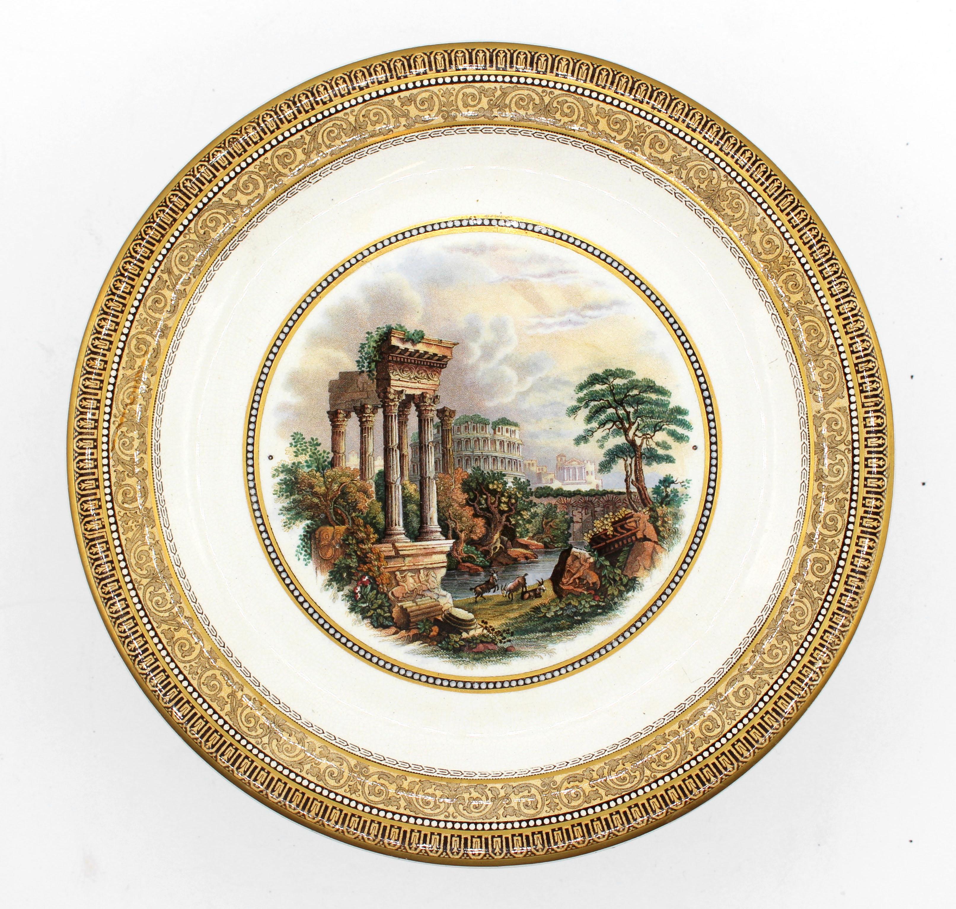 Néoclassique Compote anglaise Prattware datant d'environ 1860 en vente