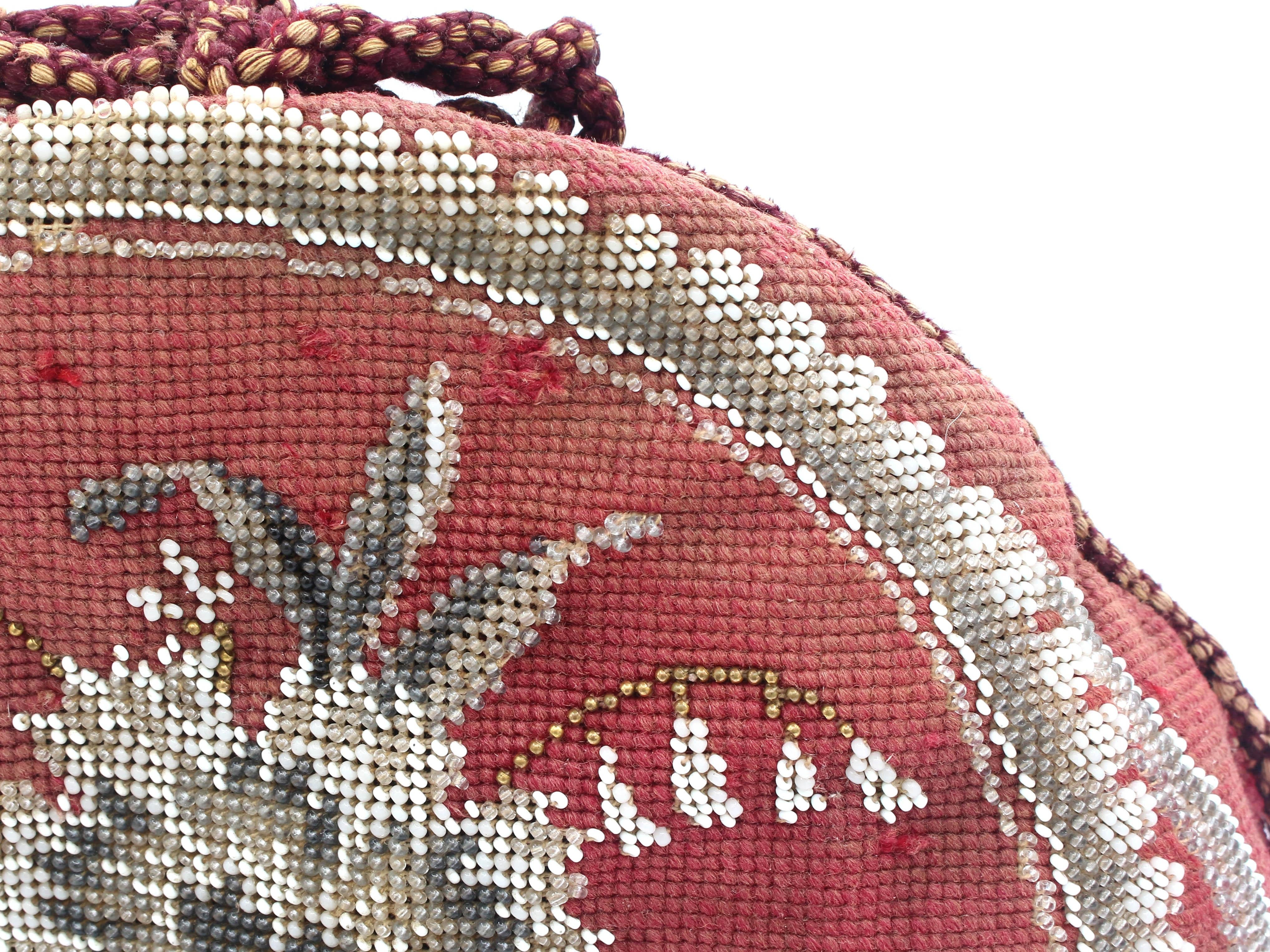 Circa 1860 English Victorian Needlepoint Tea Cozy 2