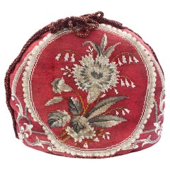 Circa 1860 English Victorian Needlepoint Tea Cozy