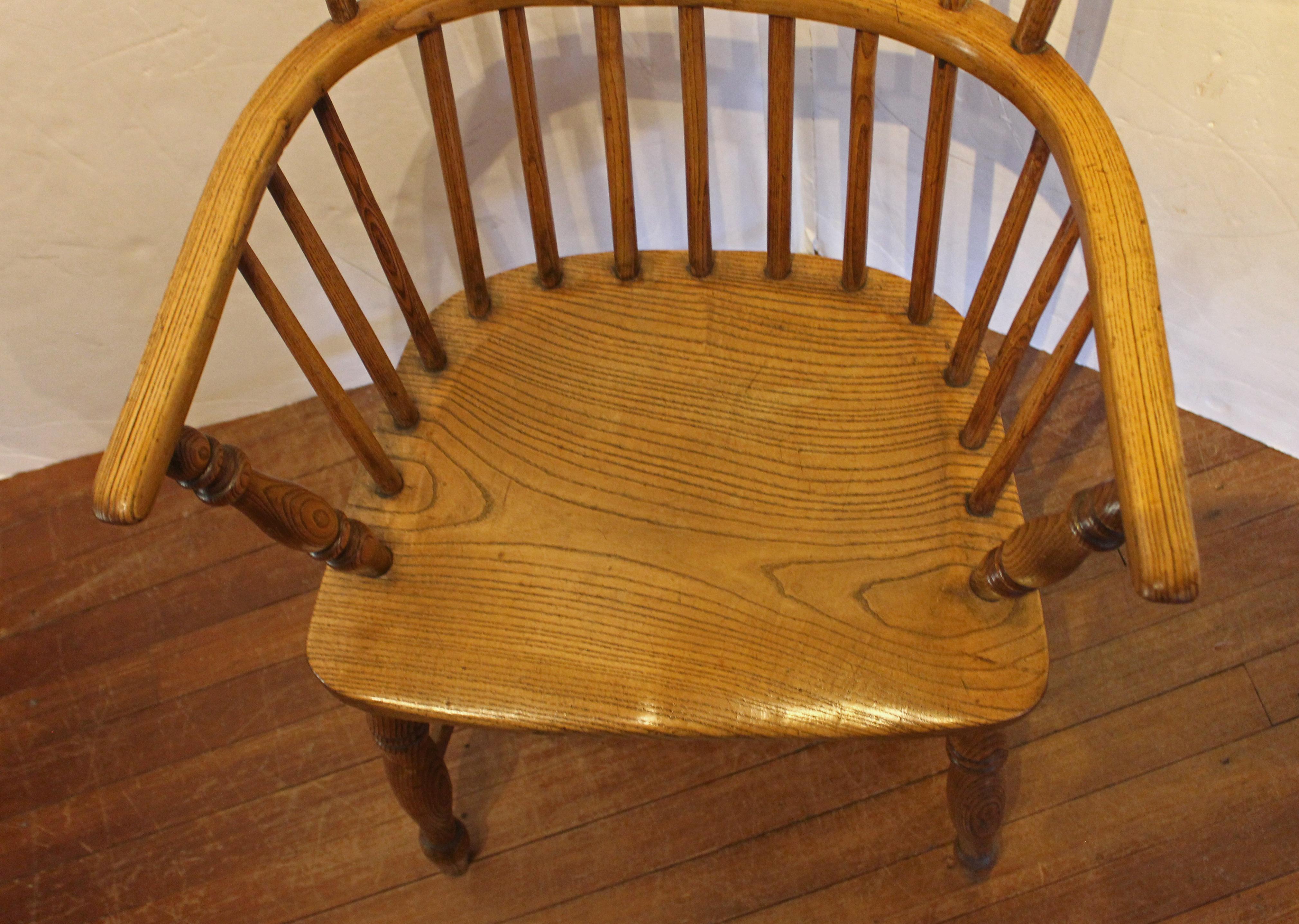Sedia a bracci Windsor inglese del 1860 circa In condizioni buone in vendita a Chapel Hill, NC