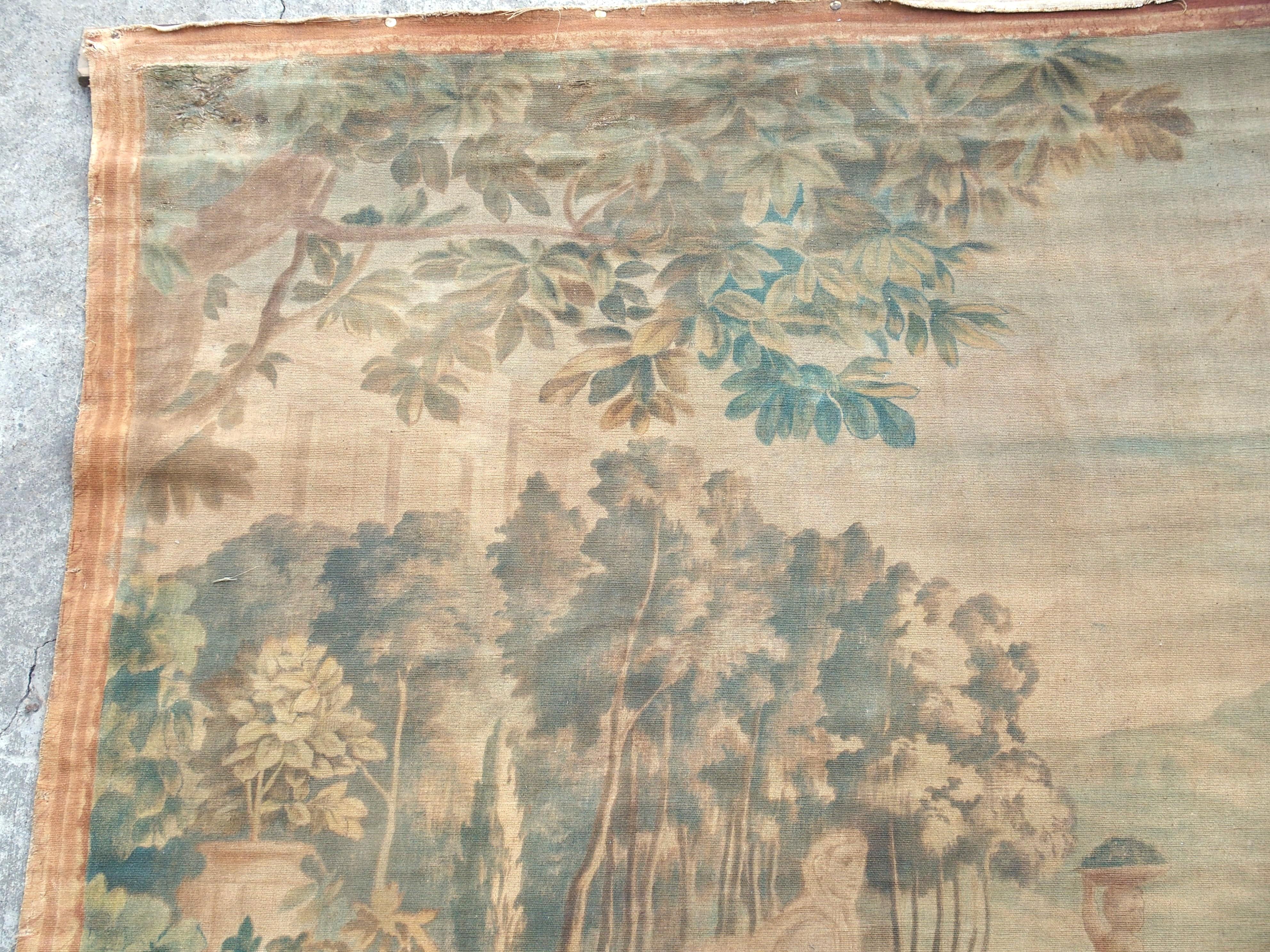 CIRCA 1860 Französische Toile Peinte, Die Kindergärtner, nach Charles Le Brun (19. Jahrhundert) im Angebot