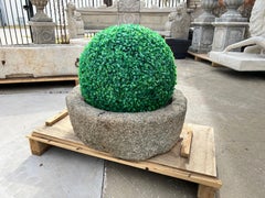 Circa 1860 Granite Mill Stone or Trough Sink from Normandy, France