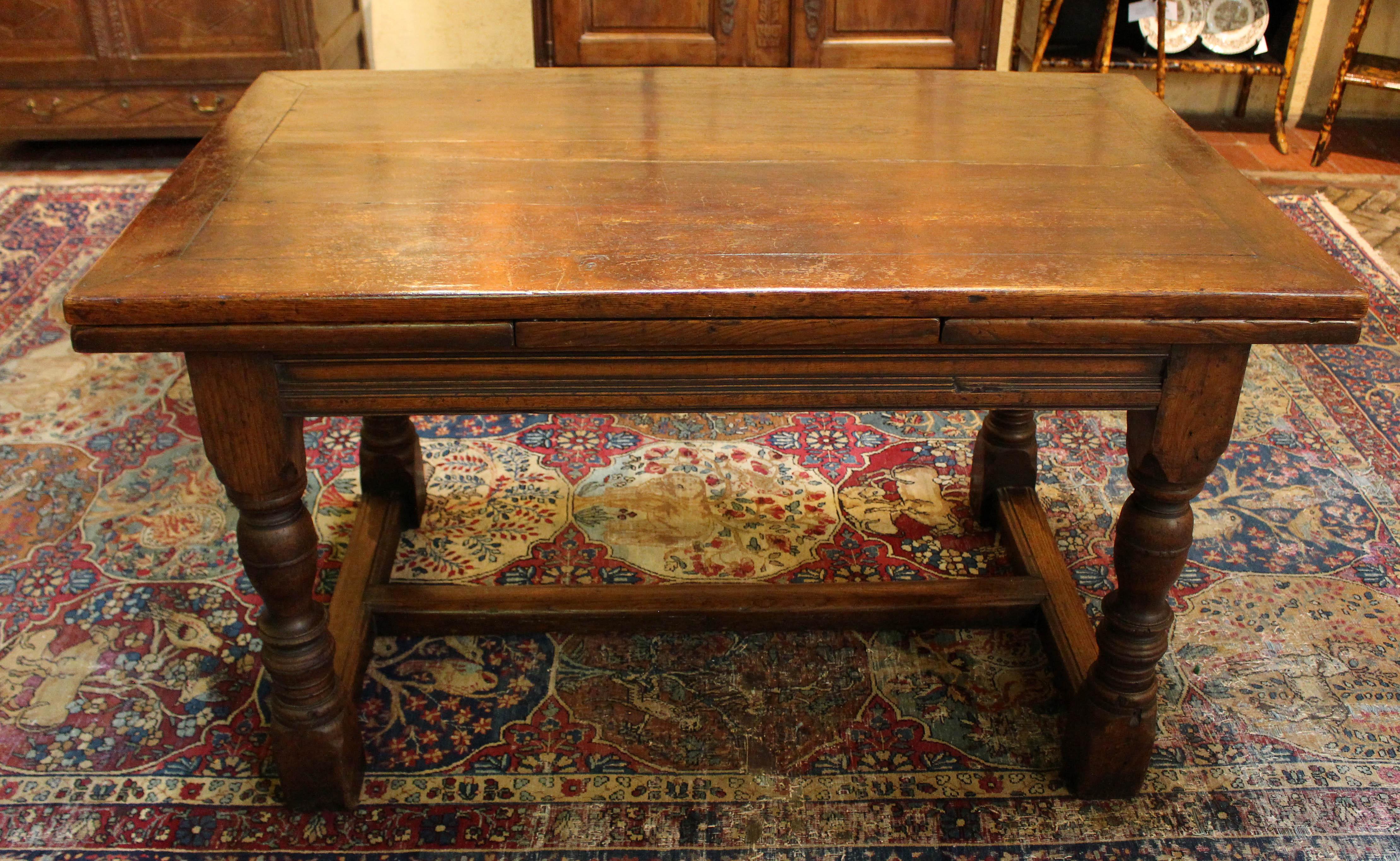 antique draw leaf table for sale
