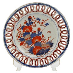 Piatto Imari con bordo a nastro reticolato, Giappone, CIRCA 1860