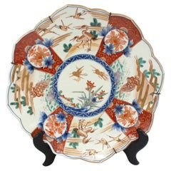 Antique Circa 1860 Lozenge Shaped Imari Charger