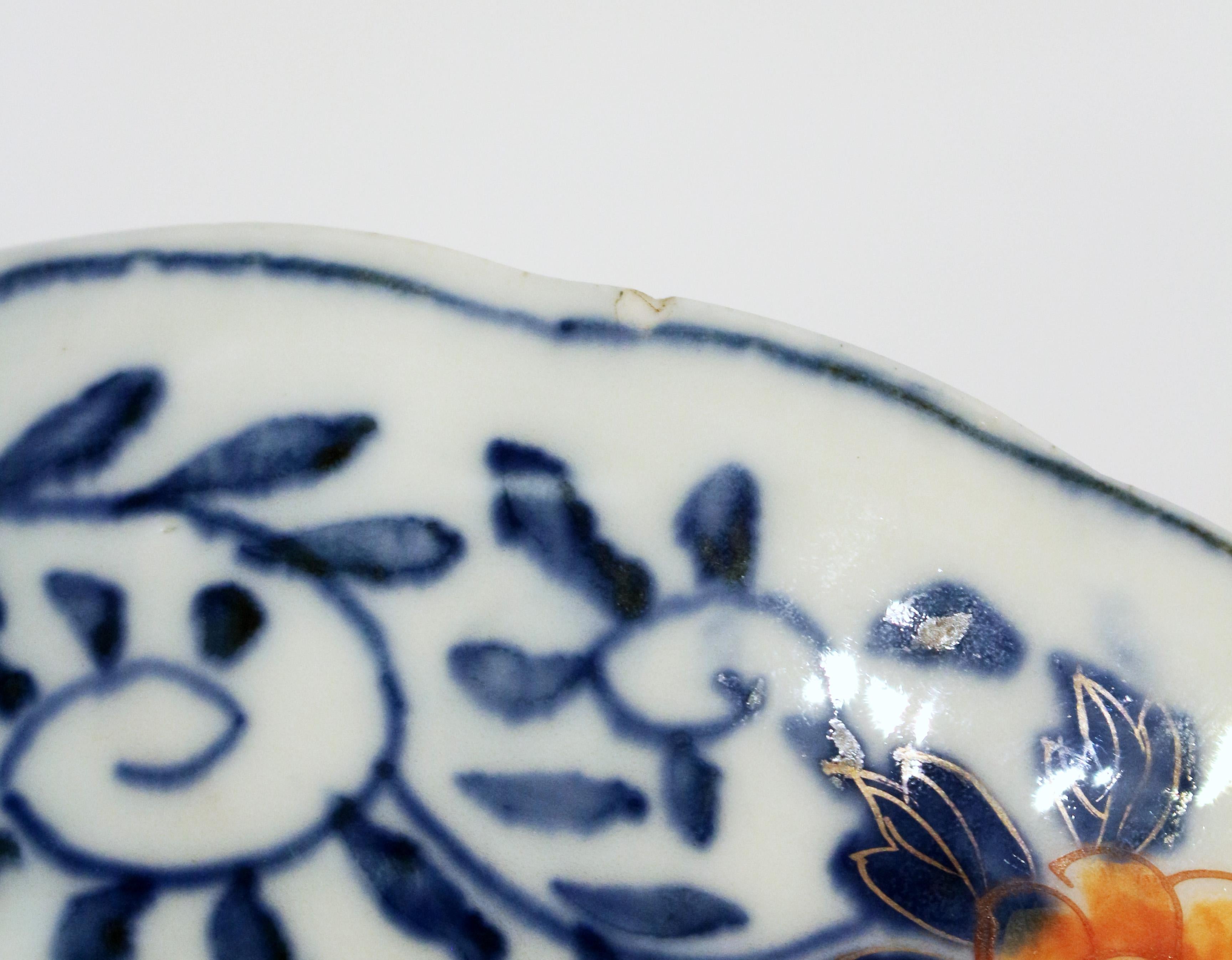 Mid-19th Century Circa 1860 Scalloped Imari Plate