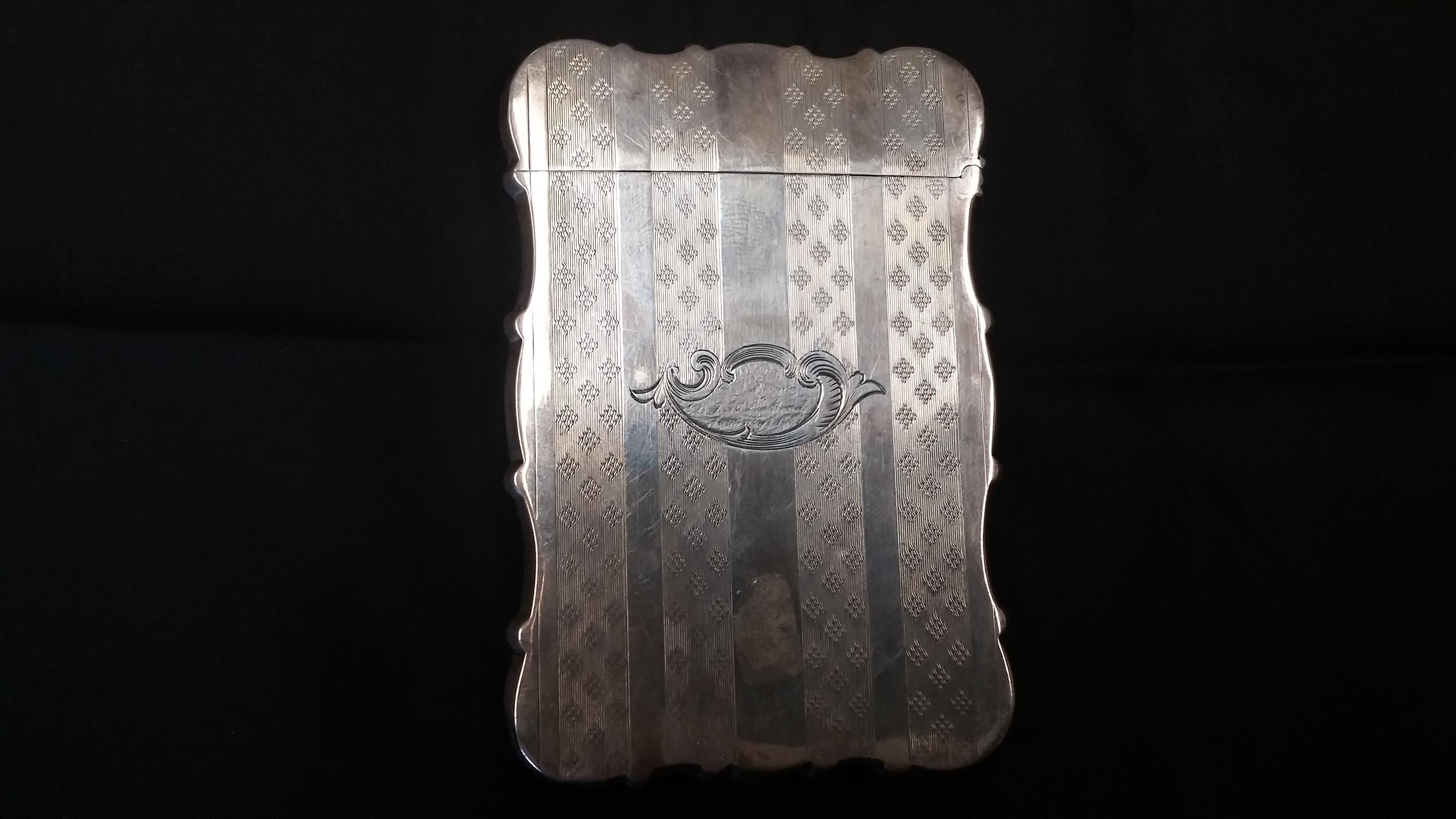 American Sterling Silver Card Case, circa 1860