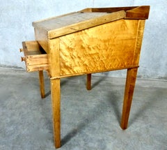 Tiger’s Eye Maple Desk/Lectern/Hostess Stand, circa 1860