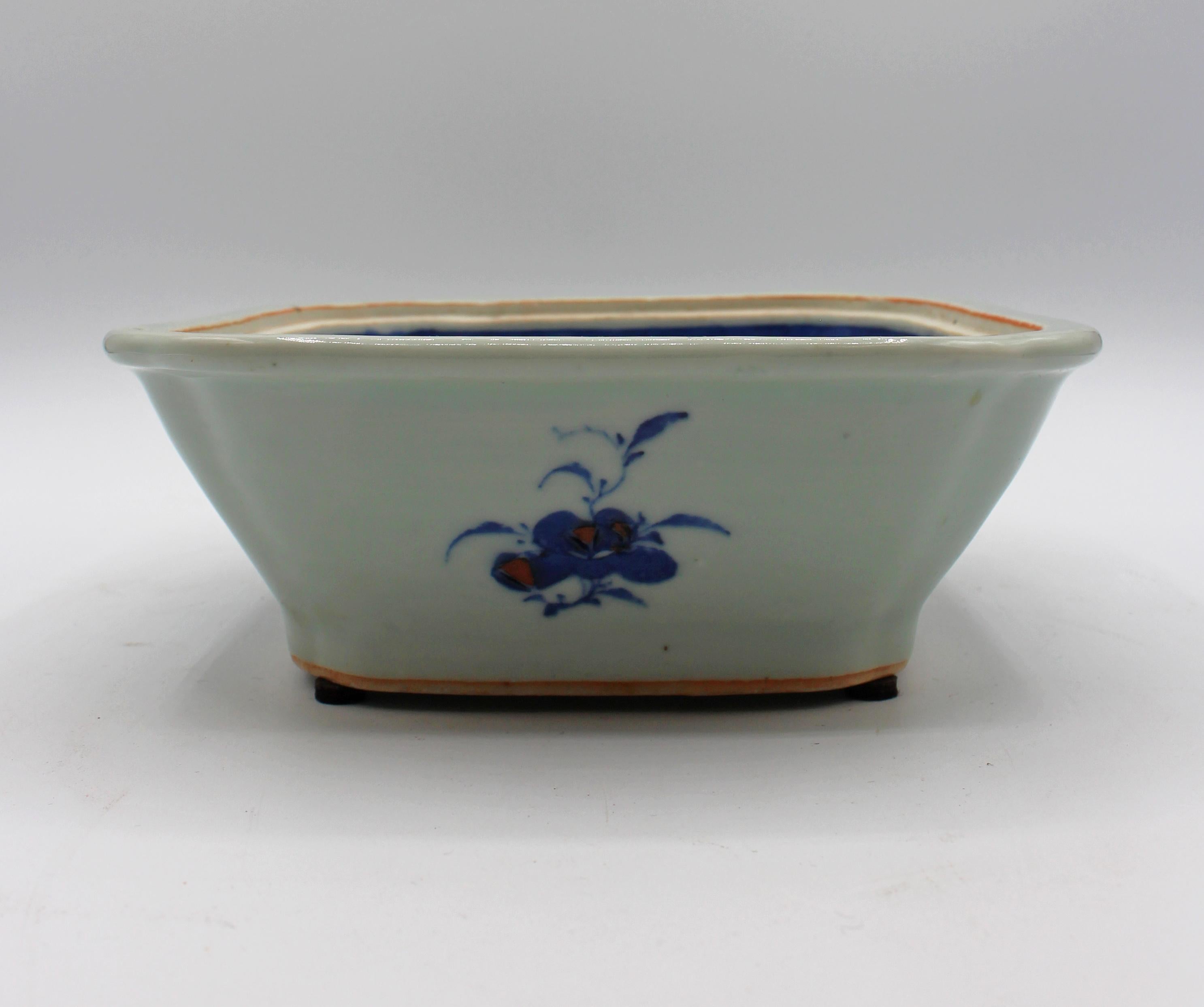 Circa 1860s Blue Canton Covered Vegetable Dish For Sale 5
