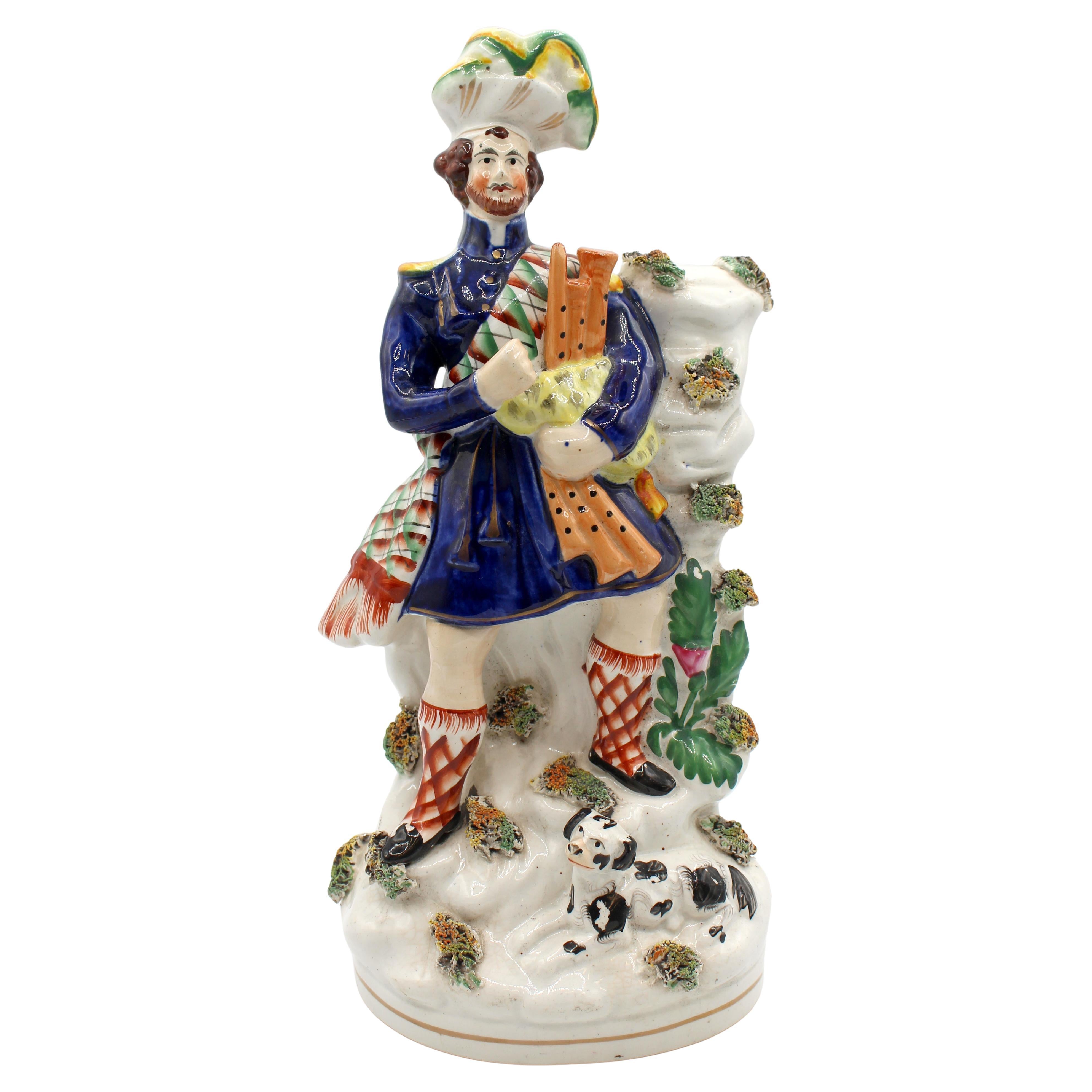 Circa 1860s English Staffordshire Highlander Figure