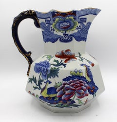 Circa 1860s "Mason's Patent Ironstone China" Large Pitcher or Jug