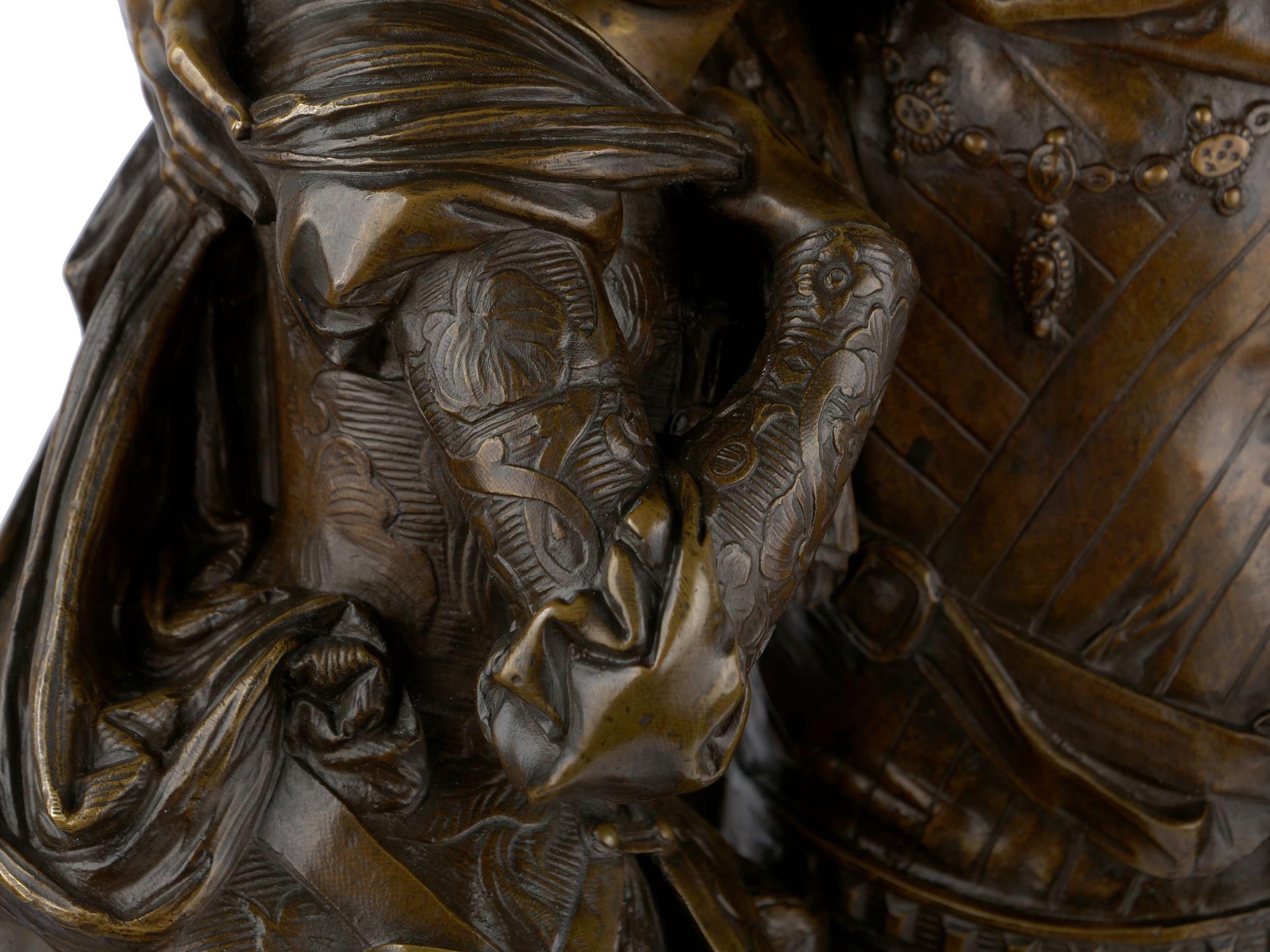 Romeo and Juliet French Bronze Sculpture by Deniere, circa 1860s 4
