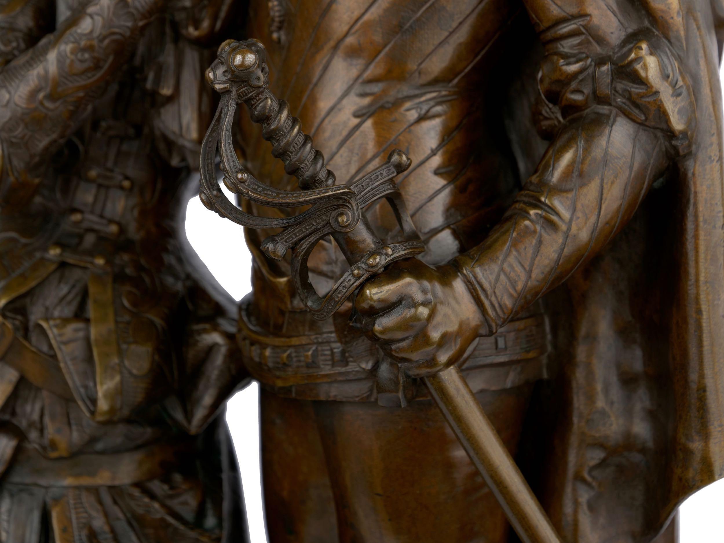 Romeo and Juliet French Bronze Sculpture by Deniere, circa 1860s 9