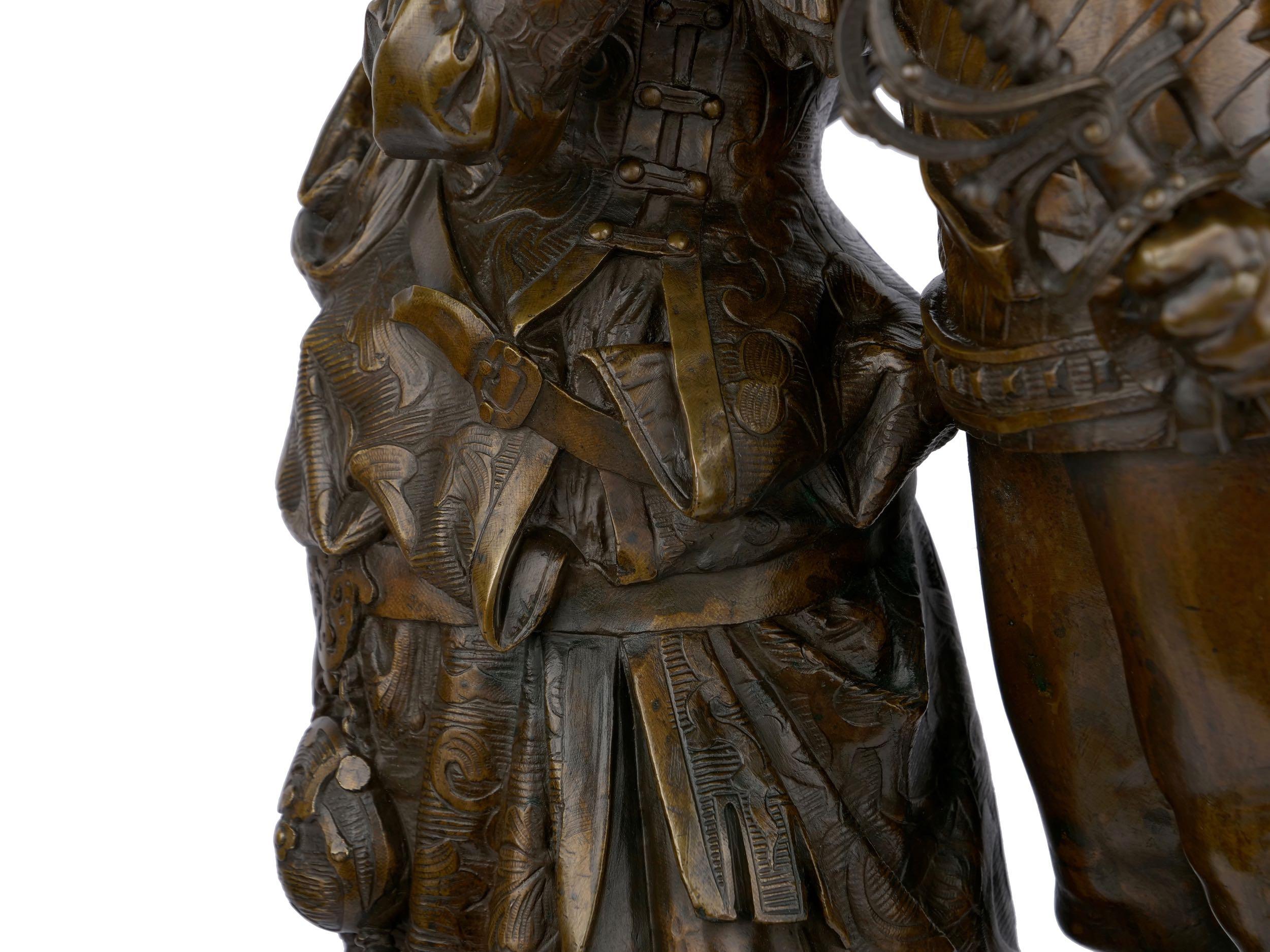Romeo and Juliet French Bronze Sculpture by Deniere, circa 1860s 10
