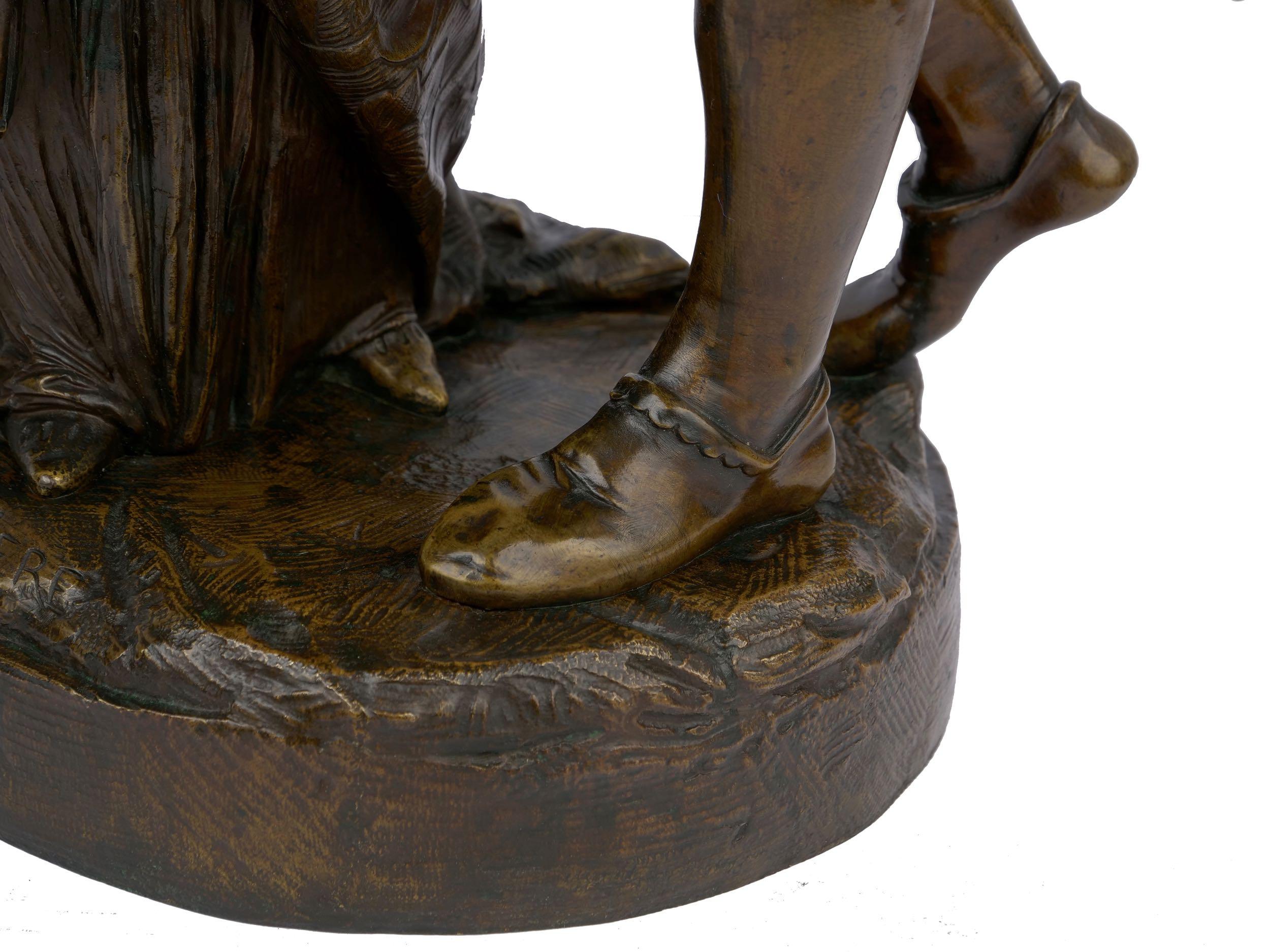 Romeo and Juliet French Bronze Sculpture by Deniere, circa 1860s 12