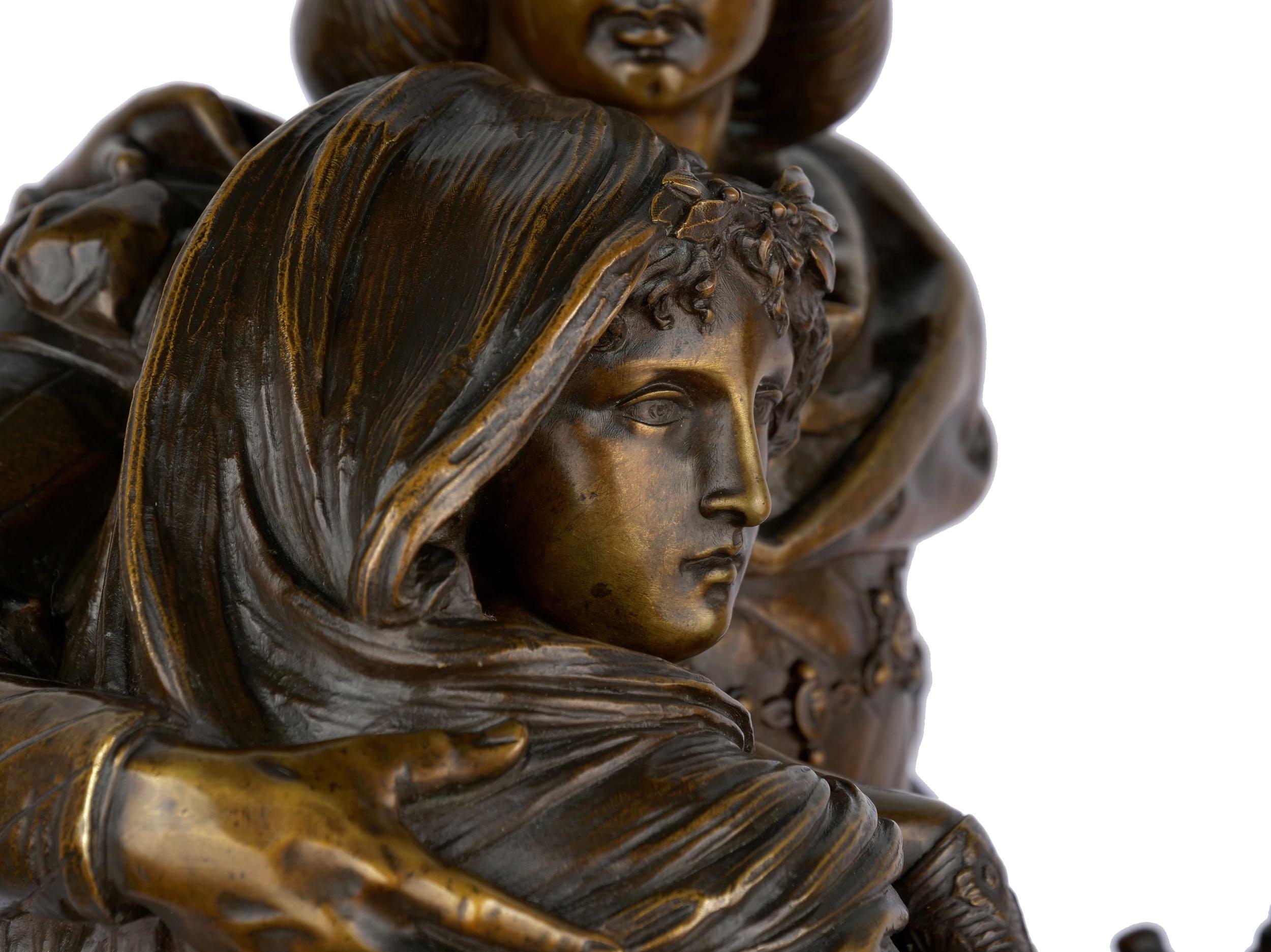 19th Century Romeo and Juliet French Bronze Sculpture by Deniere, circa 1860s