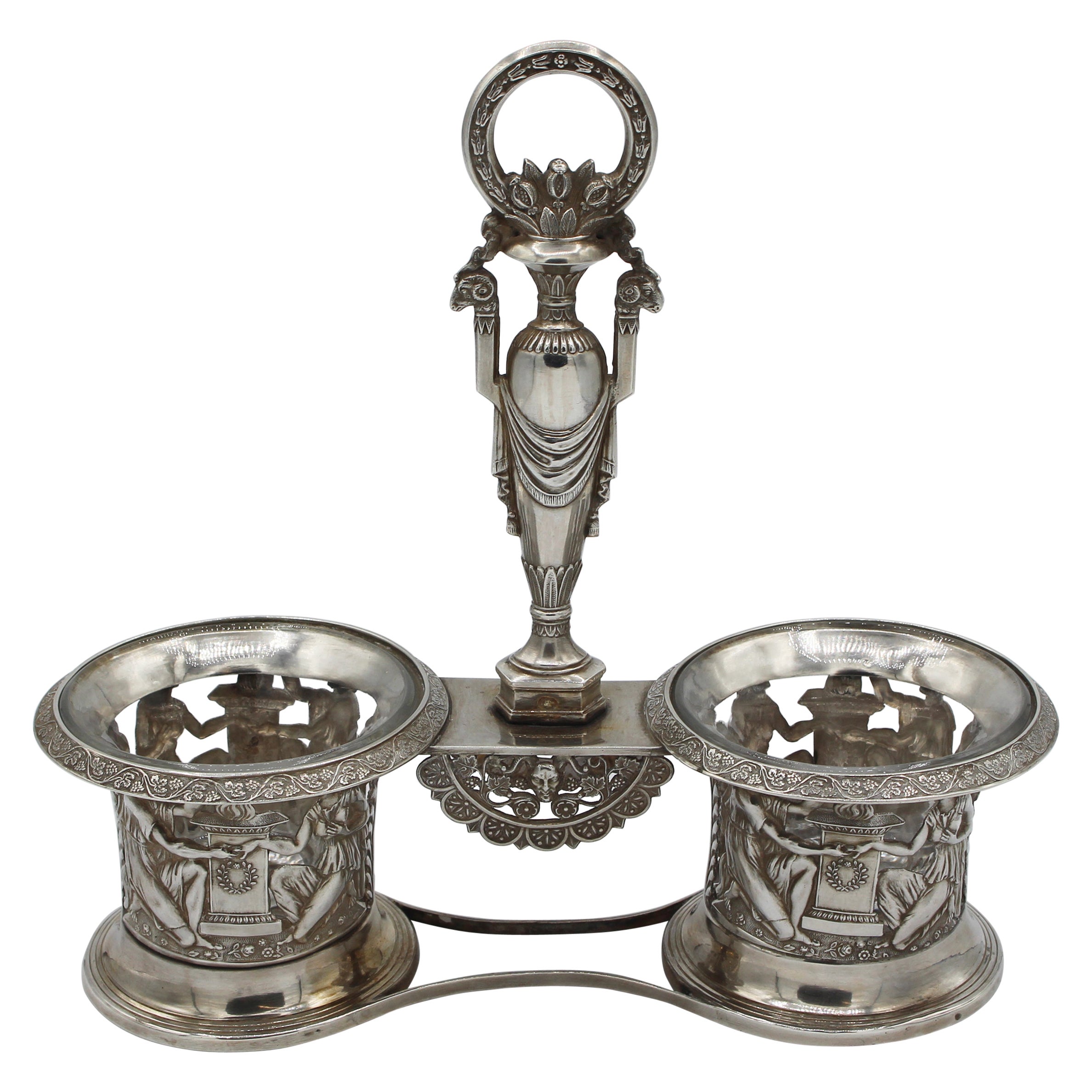 Circa 1870-1890, Neoclassical Condiment Set