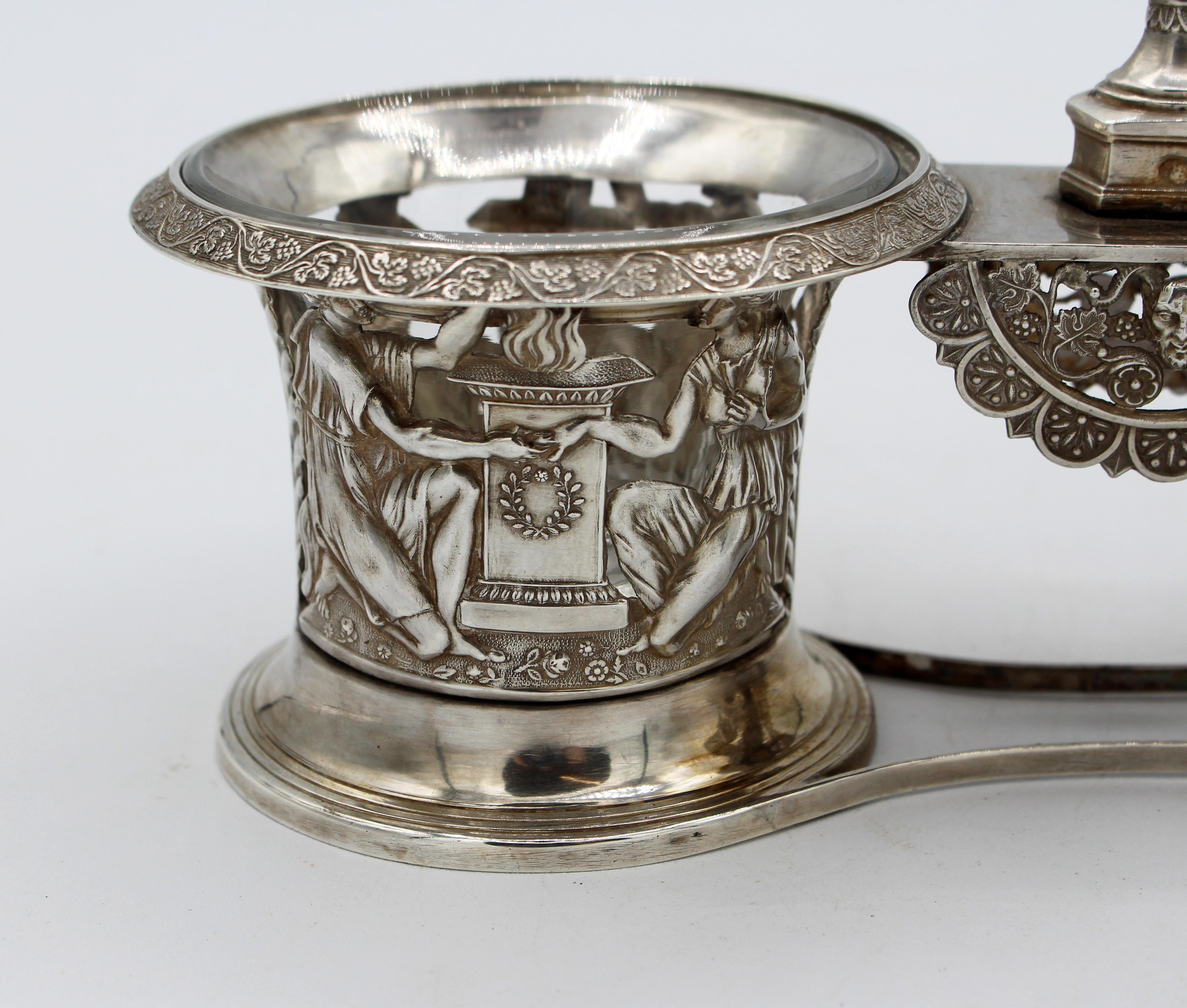 Silver Circa 1870-1890, Neoclassical Condiment Set