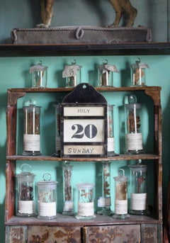 Circa 1870 American Toleware & Card Perpetual Calendar Circa 1870 John Heath