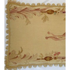 Circa 1870 Antique French Aubusson Tapestry Pillow