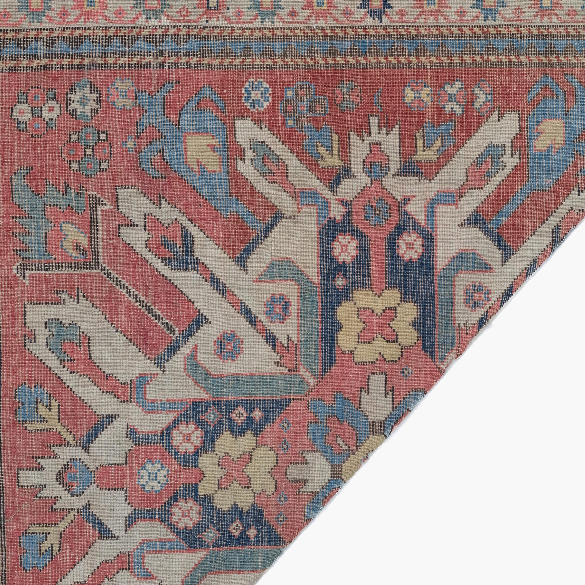 Laine Tapis Aigle du Caucase Circa 1870 - Tapis ancien du Caucase, Tapis de laine en vente