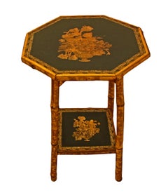 English Bamboo Side Table, circa 1870