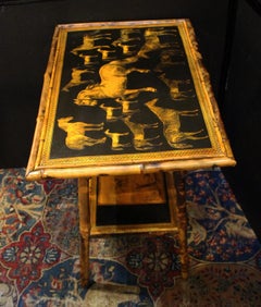 Circa 1870 English Bamboo Side Table